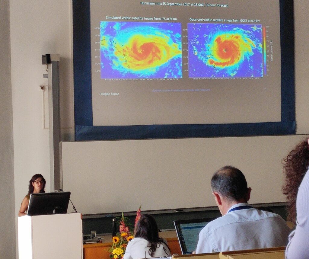 ECMWF scientist shared the progress of ECMWFs digital twins for Destination Earth (DestinE) at the EMS