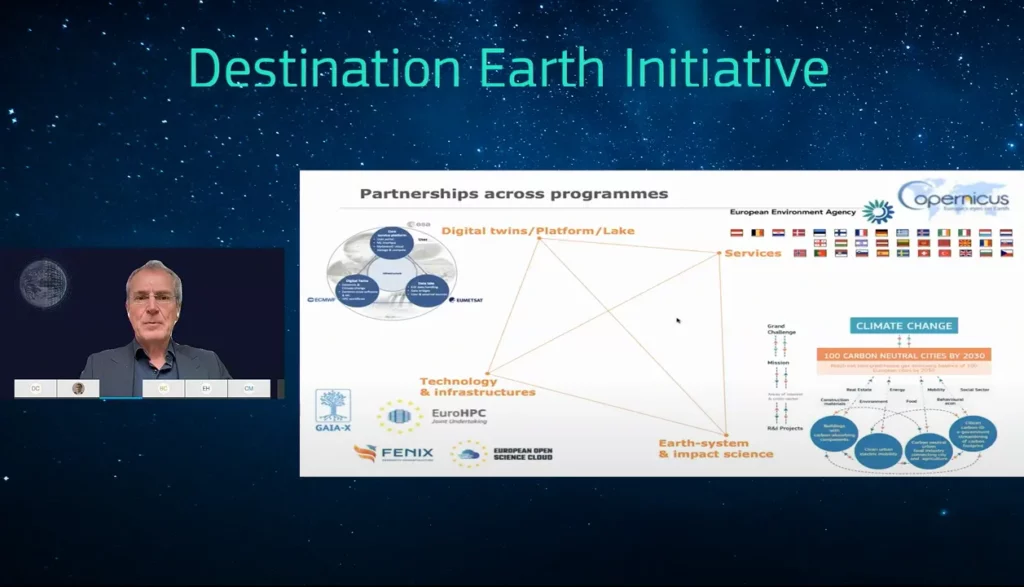 Peter Bauer, ECMWF Director of Destination Earth, presents partnerships across programmes of the initiative.