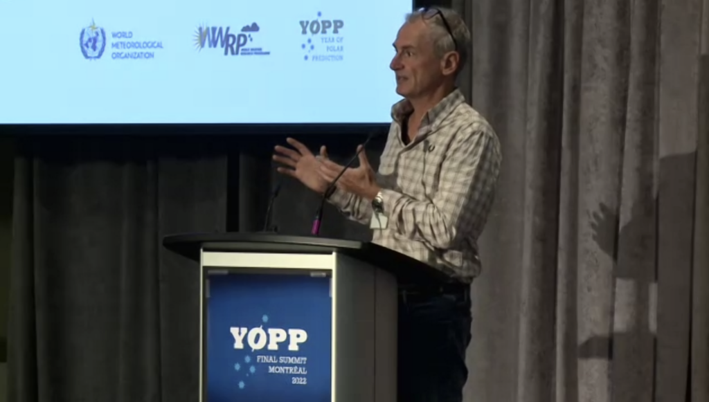 Peter Bauer speaks at the YOPP Final Summit about how Destination Earth's digital twins can help polar science