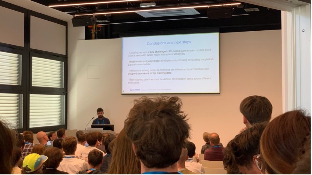 Lorenzo Zampieri discusses ML coupling approaches under consideration in DestinE at the EGU25