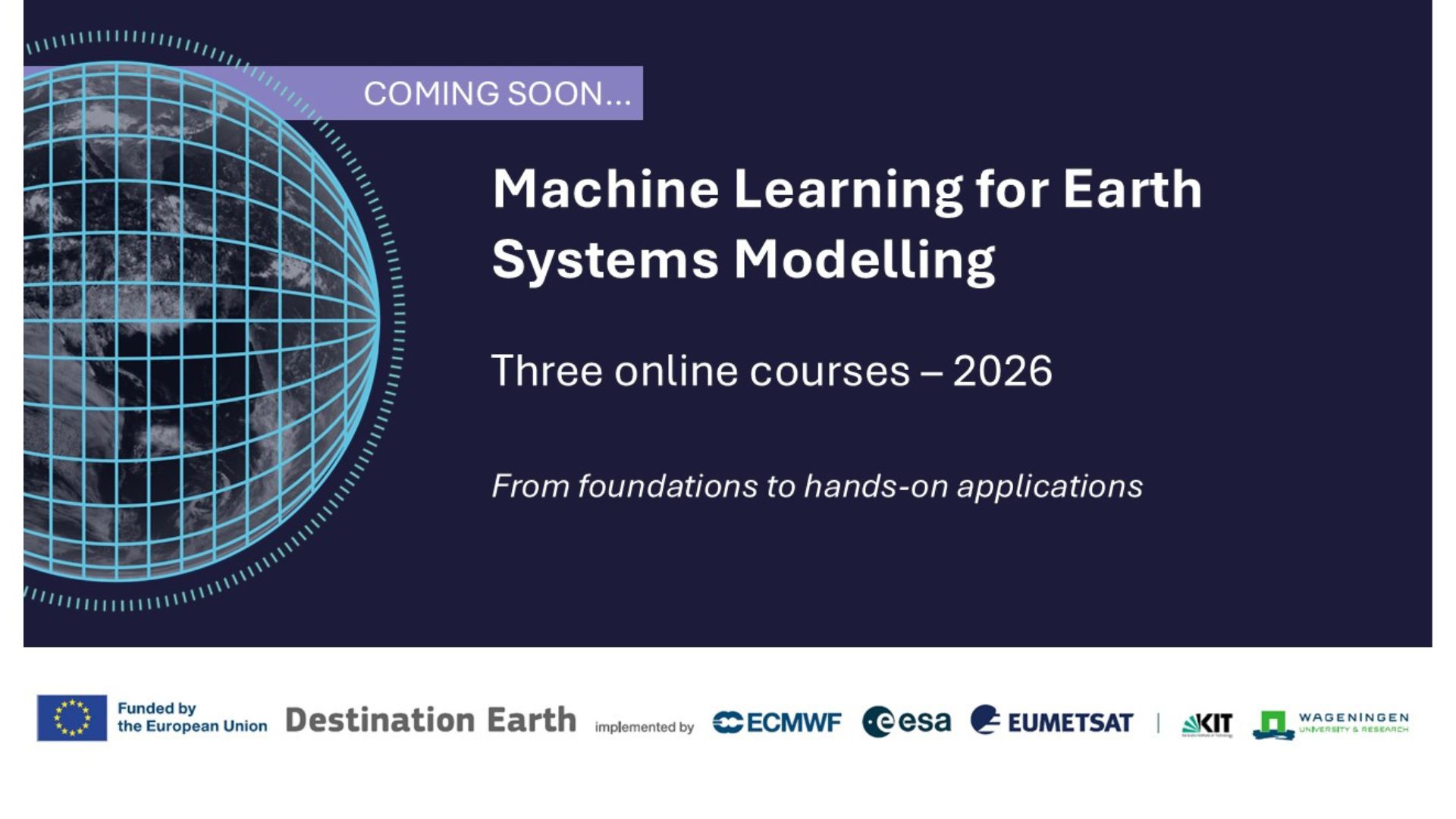 Machine learning for Earth system modelling: new training course series