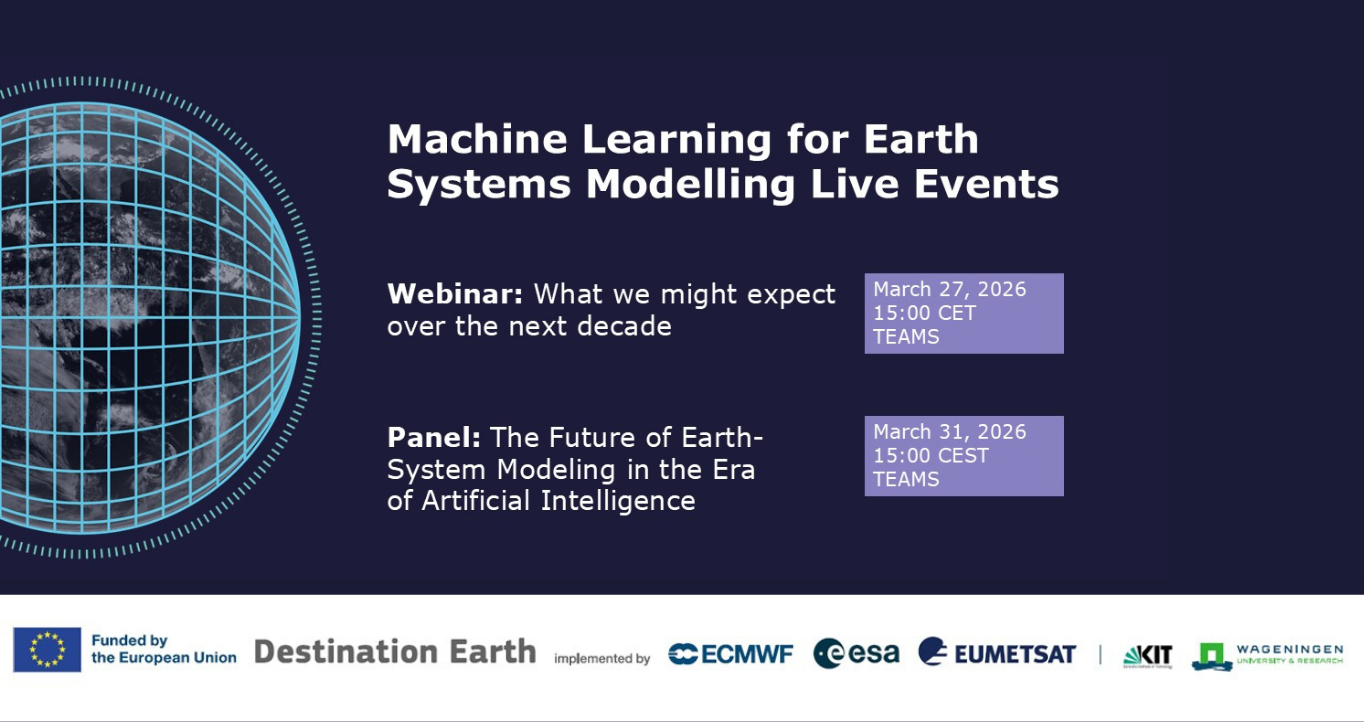 Webinar and panel discussion on AI and the future of Earth systems modelling 